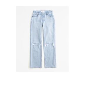 Abercrombie & Fitch Light Blue Boyfriend Jeans